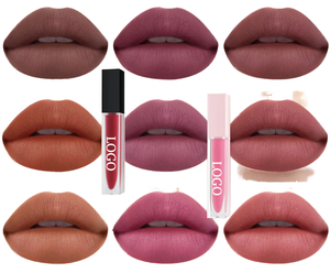 Vente en gros de rouge à lèvres liquide vegan en tube carré avec logo personnalisé, 43 couleurs, haute pigmentation, fini mat, imperméable, marque privée pour femmes - Product Image 1