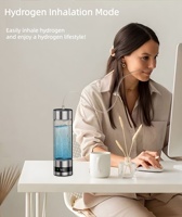 Générateur d'eau hydrogénée portable Technologie SPE PEM Rechargeable Bouteille d'eau riche en hydrogène 3 en 1 Série Couleurs et styles 460 ml