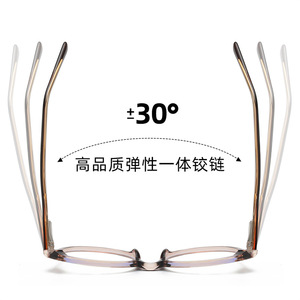 แว่นตาป้องกันแสงสีฟ้า รุ่น 87215 กรอบทรงกลม TR90 อะซิเตท แบบเต็มกรอบ สีสันตัดกัน สำหรับใช้ในชีวิตประจำวัน - Product Image 3