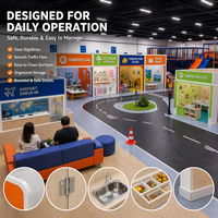 Équipements de jeux intérieurs : Aéroport Urbain, Stations de Cueillette de Glaces Robotisées, Stations d'Apprentissage Professionnel Pratique