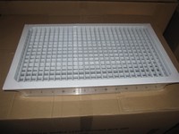 Système de ventilation en aluminium carré double couche à pales réglables et amovibles grille d'air de plafond