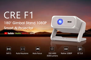 Proyector Portátil CRE F1 con Google <span class=keywords><strong>TV</strong></span>, Dongle 2K, Corrección Automática, 1+8GB, Wi-Fi de Doble Banda, Sonido Estéreo HIFI, Personalizable - Product Image 6