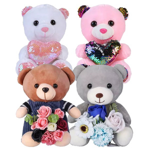 Hot Love You Bear peluche poupée Super doux saint valentin ours en peluche peluche jouet - Product Image 3