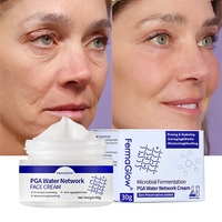 Crème Hydratante Réparatrice Visage à l'Acide Polyglutamique Fermenté, Céramide, Peptide et Collagène pour le Soutien de la Barrière Cutanée et l'Équilibre Hydrique