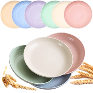 Handmade Nordic <b>Ceramic</b> Porcelain <b>Plate</b> Dish Durable Matte White Purple Party Dessert Fruit Soup Salad Platter - Product Image 1