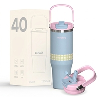 Thermos isotherme Hong Ling grande capacité en acier inoxydable avec poignée, double paroi, portable