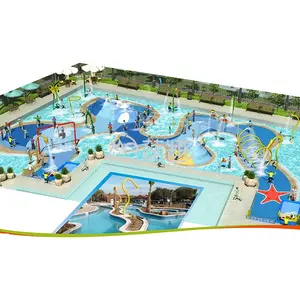 Moettry Aqua喷淋公园设计户外水上游戏喷淋垫喷淋公园设备喷淋