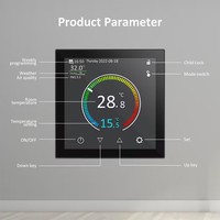 Chauffe-eau à gaz Chaudière à écran LCD programmable tactile Système Wifi Chauffage au sol chaud Thermostat chauffage infrarouge