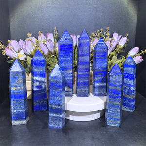 หินลาพิส ลาซูลี คุณภาพสูง รูปทรงหอคอย ขัดเงา สำหรับตกแต่งบ้าน - Product Image 1
