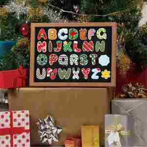 Décorations magnétiques souples pour réfrigérateur de Noël pour l'apprentissage des enfants : lettres et chiffres à faire soi-même - Product Image 6