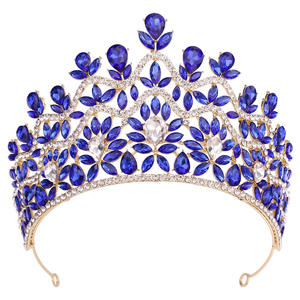 2026 Nieuwe Aankomst Hoge Kwaliteit Kristal Strass Partij Haar Kroon Kleurrijke Bruiloft Tiara Voor Bruid Koningin Prinses Prom Vrouwen - Product Image 4