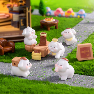 ตุ๊กตาของเล่นจิ๋วทำจากเรซินขนาดเล็กสำหรับตกแต่งหน้าเค้กแบบทำมือของตกแต่งบนรถของขวัญวันเกิดของตกแต่งโต๊ะเครื่องประดับในสวนนางฟ้า - Product Image 3