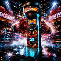 Machine de boxe professionnelle de style arcade, à monnayeur, design personnalisable, construction en métal et plastique, pour loisirs et événements sociaux