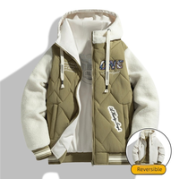 Nouvelle tendance automne-hiver, veste à capuche décontractée unisexe, style couple, ample et simple, épaisse et chaude