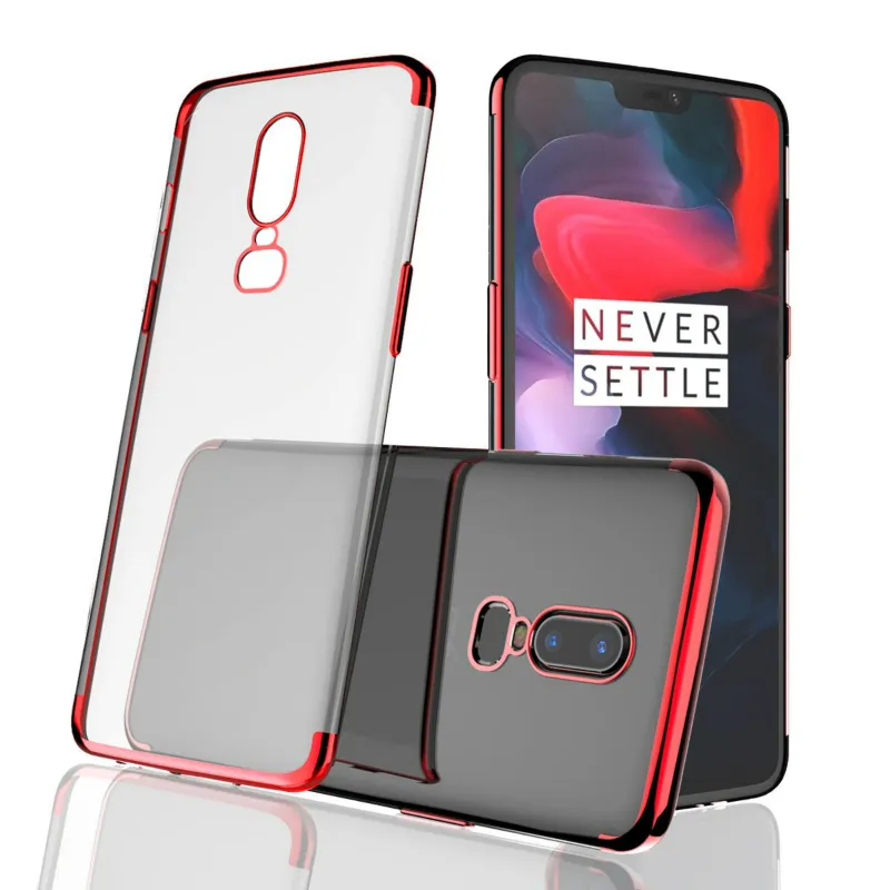Shockproof Thin Silicone Case For Oneplus 8 Pro 8T 7 7T Pro 6 6T Soft TPU Case Bumper Back Protective Cover for Oneplus 5 5T