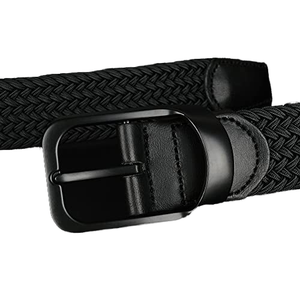 Ceintures Tressées Élastiques Unisexes <span class=keywords><strong>Sans</strong></span> Trous, en Tissu Décontracté pour Hommes et Femmes - Product Image 3