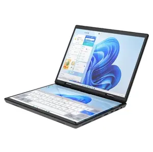 2024 New Dual Screen Touch Yoga 10.5 Inch 2 In 1 Business Laptop 360 Degree RAM 16GB 32G Intel N95 Double Screen Win 11 Notebook