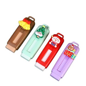 Soododo 2026 Giáng Sinh Loạt Phim Hoạt Hình Sáng Tạo Push-Pull Động Vật Hình Có Thể Thu Vào Cao Su Sinh Viên Văn Phòng Phẩm Tẩy 24/Gói Túi - Product Image 5