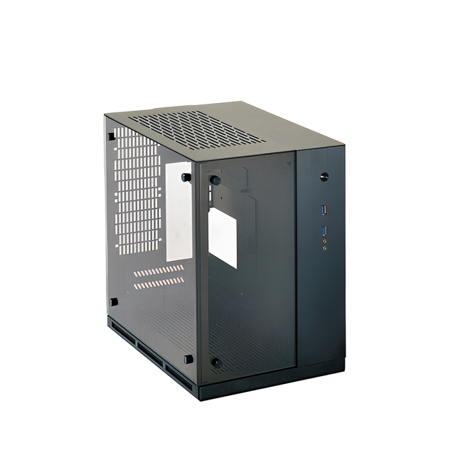 Custom Stainless Steel Tempered Glass Dual Chamber PC Case Desktop Gaming Chassis OEM ODM Customized Size/Color Direct Factory