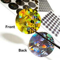 Étiquettes anti-contrefaçon, impression personnalisée, autocollant holographique laser avec effets visuels 3D dynamiques, marque haut de gamme PT