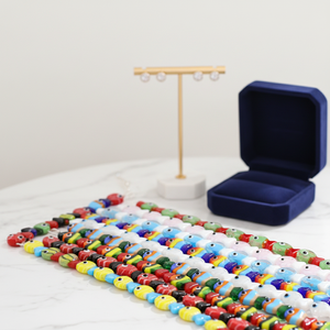 Cuentas de Vidrio de <span class=keywords><strong>Murano</strong></span> Hechas a Mano con Forma de Pez, Coloridas, con Orificio Recto, Accesorios para Hacer Joyas, Pendientes, Pulseras, Collares - Product Image 6