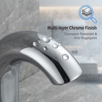 Robinet intelligent à capteur infrarouge, mitigeur de lavabo sans contact, robinet d'eau froide automatique pour salle de bain