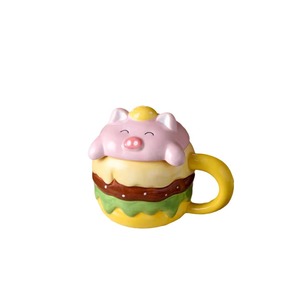 Taza <span class=keywords><strong>de</strong></span> Cerámica con Forma <span class=keywords><strong>de</strong></span> Hamburguesa <span class=keywords><strong>de</strong></span> Cerdo y Tapa para Niñas, Recuerdo para <span class=keywords><strong>el</strong></span> Día <span class=keywords><strong>de</strong></span> <span class=keywords><strong>los</strong></span> <span class=keywords><strong>Solteros</strong></span> - Product Image 5