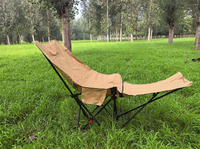 Chaise de camping Moon Chair 2026 de haute qualité avec repose-pieds amovible et oreillers inclinables, chaise pliante d'extérieur pour jardin