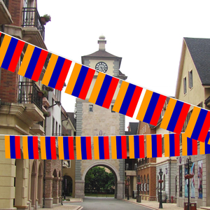 Vente en gros de drapeaux à cordes suspendus pour tout le pays banderoles pour événements sportifs drapeau à cordes décoratif pour l'Arménie - Product Image 2