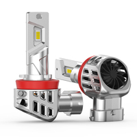 Haute Puissance Mini Taille 1:1 Led Phare V04 35W H11 3800LM Canbus Led H7 9005 H4 Pour Auto Antibrouillard Conduite Lumière Blanc 12V