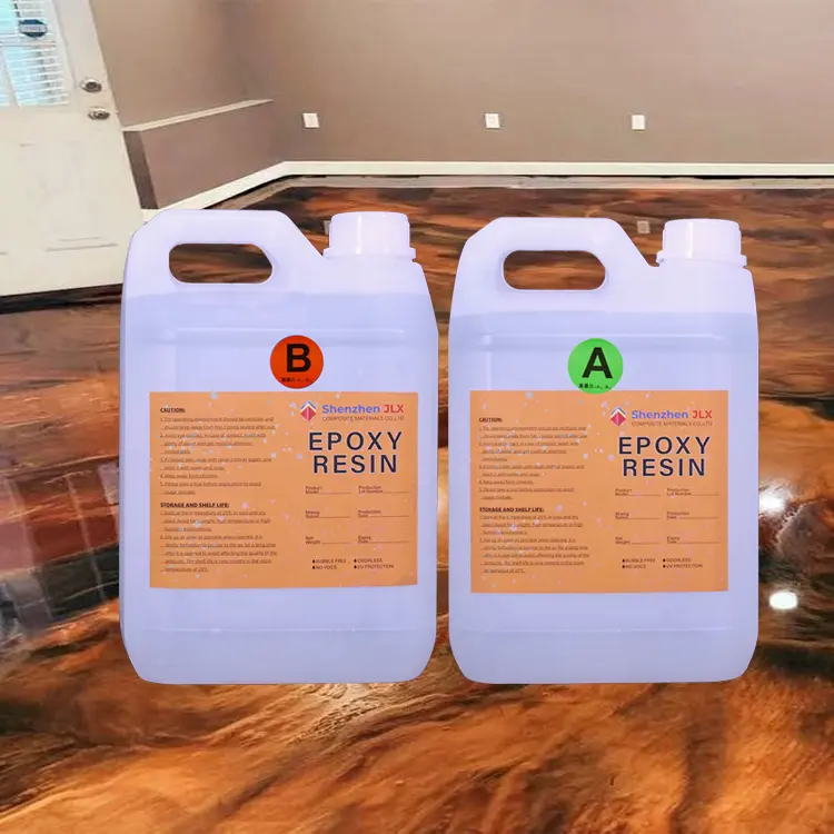 Fabrik hochwertige Glasflocken Epoxidhintere Bodenfarbe Bodenbeschichtung Epoxy für Bodenbelag 2 in 1
