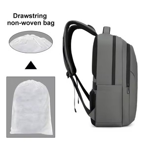 Mochila antirrobo multifunción USB impermeable para hombre THK0221 para estudiantes y viajeros de negocios con cierre de cremallera - Product Image 6