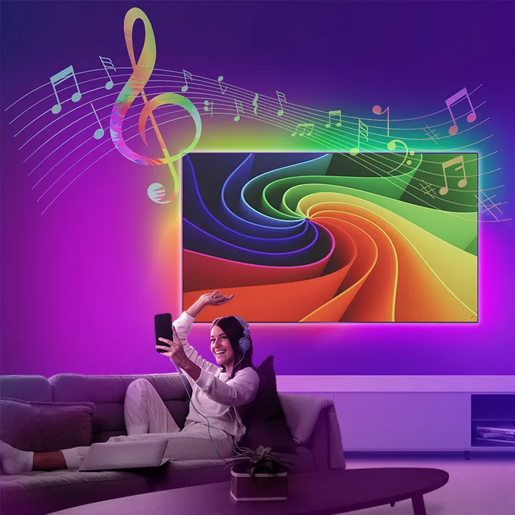 Großhandel Hdmi 2.0 Fancy Sync Box Ambi light PC TV-Leuchten Hintergrund beleuchtung