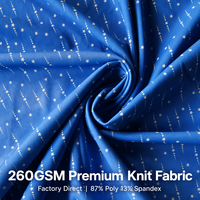 Kain Rajut Bengaline Premium 260gsm 87% Poliester 13% Spandex 4 Arah Stretch untuk Jaket, Mantel, Celana, Legging Yoga, dan Pakaian Olahraga