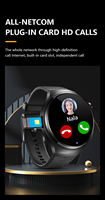 Reloj Inteligente 4G de 1.62 Pulgadas con Wifi, Cámara Frontal, Videollamada, Llamada SOS, NFC, GPS, Tarjeta Nano Sim, Descarga de Aplicaciones de Playstore, Reloj Inteligente AMOLED B14