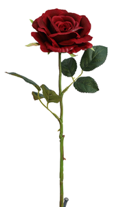 Rose <span class=keywords><strong>artificielle</strong></span> à toucher réel, à tige unique, en velours et en soie, rose jaune, pour la décoration de mariage et de Noël, vente chaude - Product Image 2