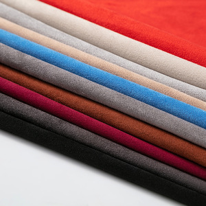 Da lộn 380 GSM dày bọt được hỗ trợ Faux vải da lộn cho xe headliner van lót xe Ghế Trần flannel Hộp gói với bọt - Product Image 2