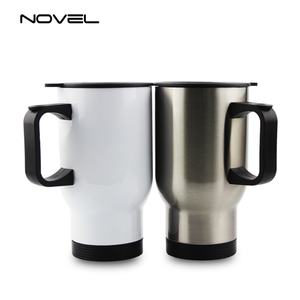 Vasos de Acero Inoxidable para Sublimación en Blanco a Precio de Fábrica, Tazas de Viaje para Café de 14 oz con Color Blanco y Plateado - Product Image 3