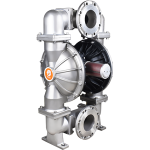 Bomba Neumática de Diafragma de Alto Flujo GODO QBY3-80P de 3 Pulgadas para Transferencia de Agua y Aceite, Acero Inoxidable 304 - Product Image 1