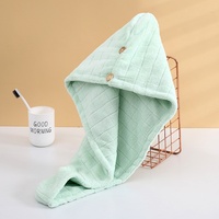 Serviette turban en microfibre personnalisée super absorbante pour séchage rapide des cheveux, douce, pour femmes