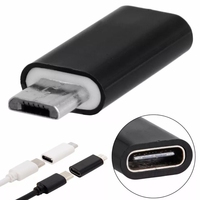 Konektor adaptor tipe-c USB 3.1 Female ke Micro USB Male, konektor adaptor untuk pengisian daya konverter