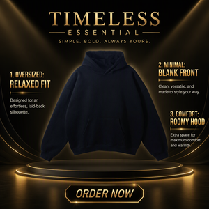 เสื้อฮู้ดโอเวอร์ไซส์แบบยูนิเซ็กซ์ ผ้าถัก มีฮู้ด สกรีนโลโก้ได้ สไตล์สตรีทแวร์ เสื้อกันหนาว - Product Image 6