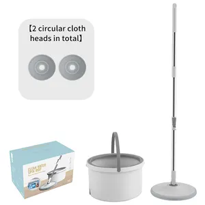 Mop-Eimer-Set neu kreativ Haushalt Zuhause Rotation nass und trocken Boden Hände frei Waschen Mop mit Eimer