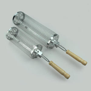 Outil de marche durable <span class=keywords><strong>en</strong></span> métal pour barbecue, grilles rondes à long manche, accessoires de barbecue <span class=keywords><strong>en</strong></span> acier inoxydable 304 de qualité alimentaire - Product Image 4