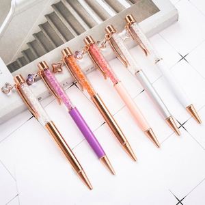 Custom Logo 1.0Mm Promotions Gift Crystal Pendant Metal Ballpoint <b>Pen</b> With Fashion Multicolor Optional - Product Image 1