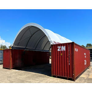 Abri de toit pour entrepôt, auvent pour conteneur maritime, toit en dôme métallique, abri pour conteneur de 40 pieds - Product Image 1