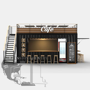 Contenedor Popular de 20 pies de cubo alto, Bar de playa, casa de café, restaurante, cafetería, cabina y mesas - Product Image 2