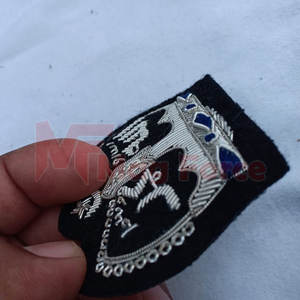 Badges brodés en fil de bullion royal islamique, prix de gros, badges pour uniformes - Product Image 3