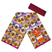 Kain Batik Nigeria Malaysia Kain Ankara 100% Katun Cetak Lilin Grosir Hollan Wax Kain Loincloth Afrika untuk Pernikahan