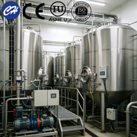 Cuve de Fermentation de Vin en Acier Inoxydable Sanitaire SS304 316L avec Chemise Thermique pour Vignobles, Capacité 300L-5000L